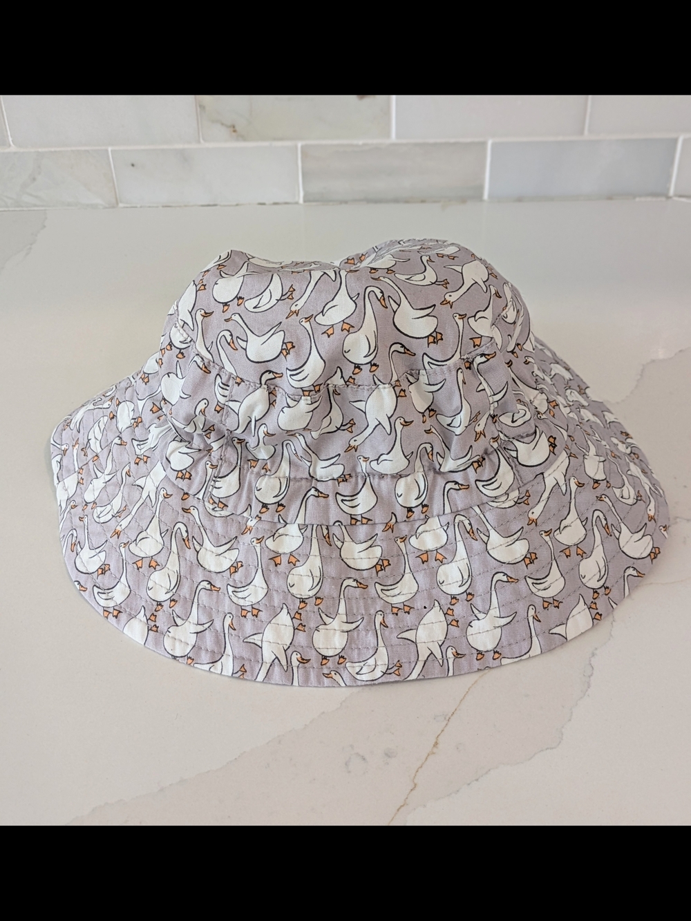 Baby Jan & Jul Goose-Print Sun Hat